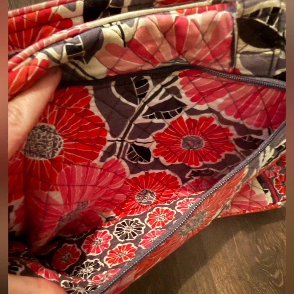 Vera Bradley floral diaper bag with changing pad